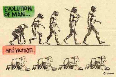 Evolution von Mann und Frau